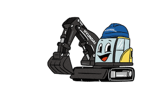 Hyundai Excavator Sticker by HCE