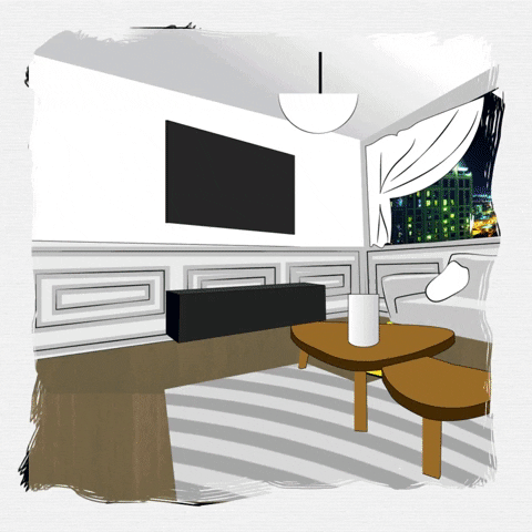 Party #Stop Motion #Anniversary #Interior Design #Living Room #1 Year #Realtor.Ca #1 Un GIF by REALTOR.ca