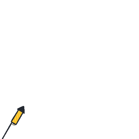 New Year Rocket Sticker