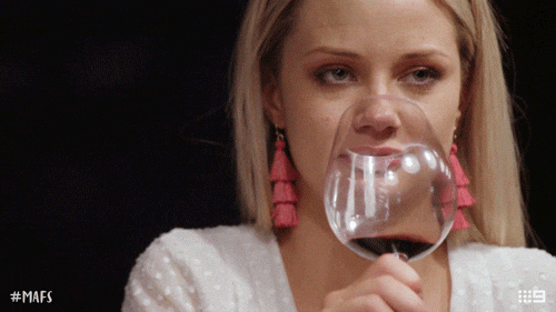 Sassy Red Wine GIF by Married At First Sight Australia