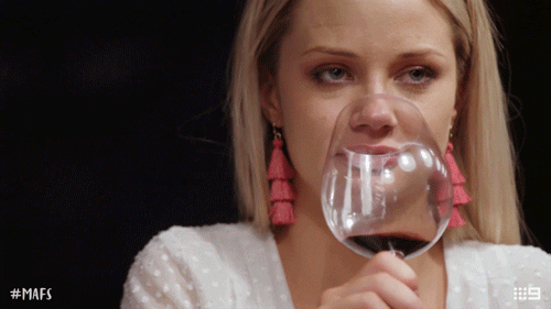 Sassy Red Wine GIF by Married At First Sight Australia