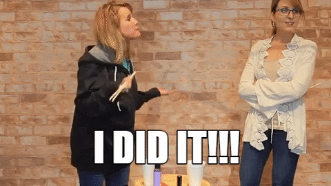 I Did It GIF by Chicks on the Right - Find & Share on GIPHY
