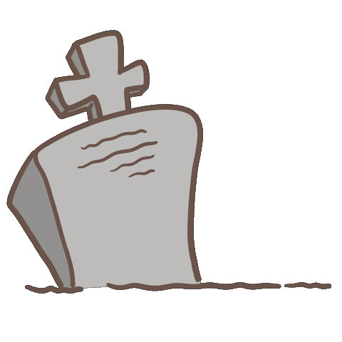Scared Halloween Sticker