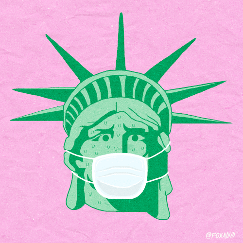 statue of liberty news GIF by Animation Domination High-Def
