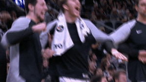 supporting lets go GIF by NBA