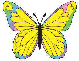Rainbow Butterfly Sticker