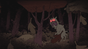 red eye forest GIF by Cartoon Hangover