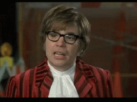 that is not funny austin powers GIF