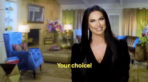 real housewives decision GIF by leeannelocken