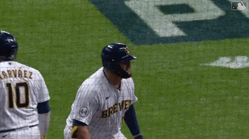 High Five Get Up GIF by MLB
