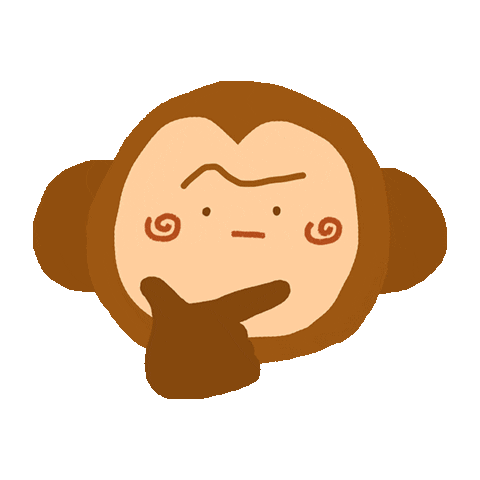 photo Transparent Thinking Gif Cartoon gif artist think sticker by the forest
