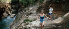 cliff jumping GIF