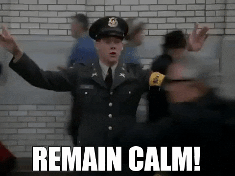 Calm Down Kevin Bacon GIF by Puffin Graphic Design - Find & Share on GIPHY