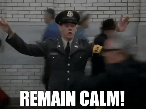 calm down kevin bacon GIF by Puffin Graphic Design