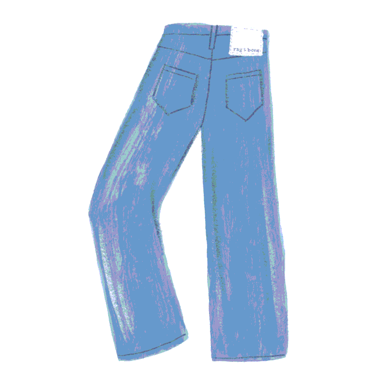 Jeans Pants Sticker by rag & bone