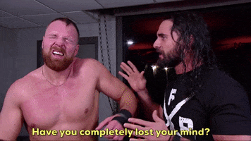 are you insane dean ambrose GIF by WWE