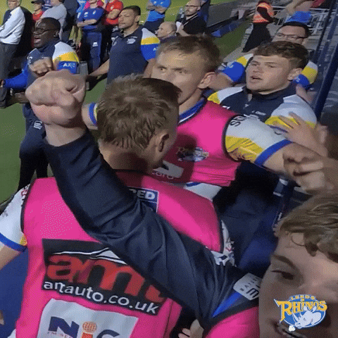 Celebrate Wait What GIF by Leeds Rhinos