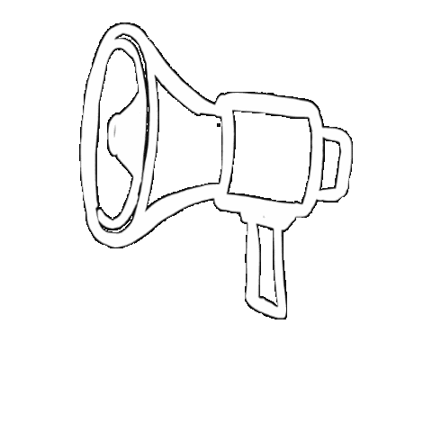 Megafoon Sticker by gro-up