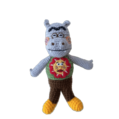 Happy Hippo Sticker