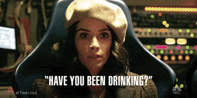 Nbc Drinking GIF by Timeless