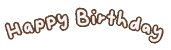 Happy Birthday Text Sticker