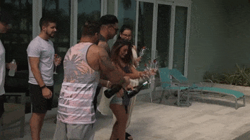 episode 11 champagne GIF by Jersey Shore Family Vacation