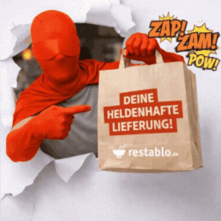 Superhero Bestellen GIF by restablo.de