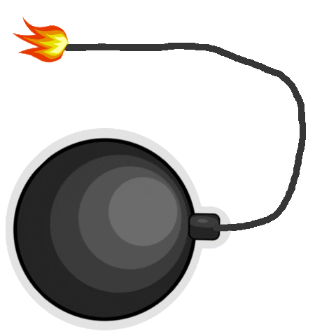 Logo Bomb Sticker by grafarazzo