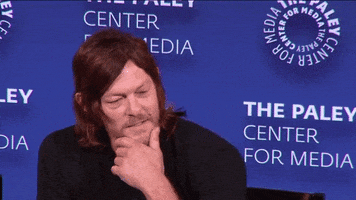 the walking dead thinking GIF by The Paley Center for Media