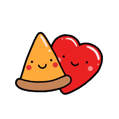 picture Cute Cartoon Pizza Gif food love sticker by happi happu for