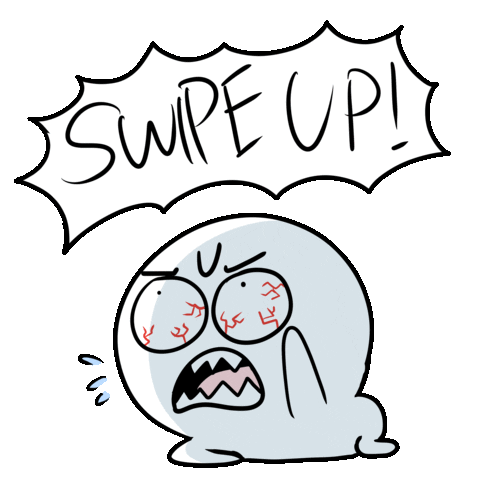 Scream Swipe Sticker by Komikman