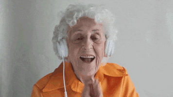 Old Woman Yes GIF