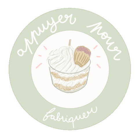 Cake Tap Here Sticker