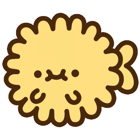 Puffer Fish Sea Sticker by Pusheen for iOS & Android | GIPHY