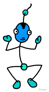 Stickman Doing A Silly Dance GIF