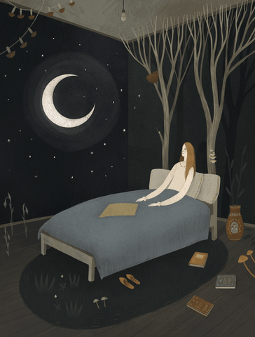 Good Night Girl GIF by Alexandra Dvornikova - Find & Share on GIPHY