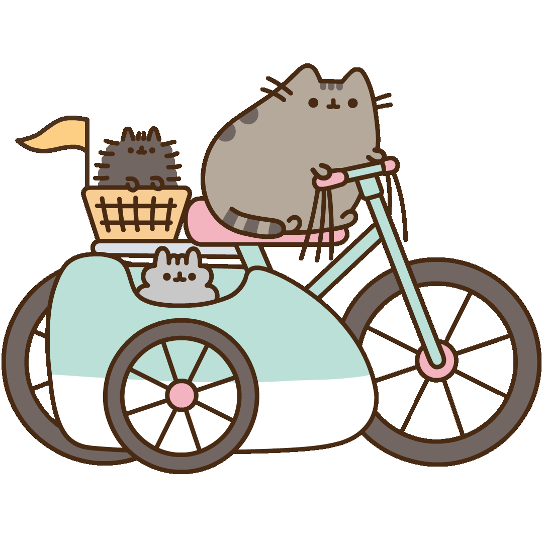 Image result for pusheen motorcycle gif
