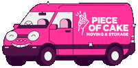 Piece of Cake Moving & Storage Sticker