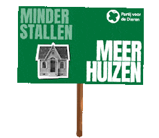 Huizen Pvdd Sticker by Partij voor de Dieren