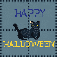 Trick Or Treat Cat GIF by Flossquiat