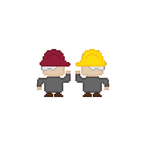 Pixel Construction Sticker by Combiente