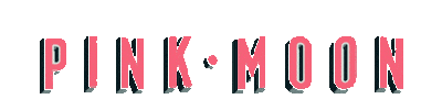 Pink Moon Sticker by Liam Blazeby
