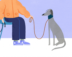 Dog Illustration GIF by Hannah Jacobs