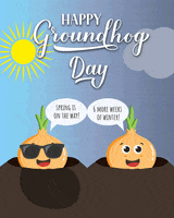Groundhog Day Winter GIF by Gills Onions