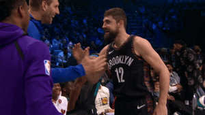 brooklyn nets smile GIF by NBA