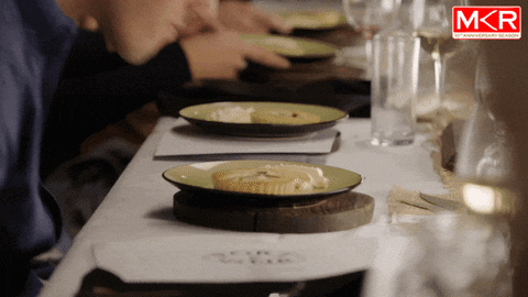 Sniff mkrau gif by my kitchen rules - find & share on giphy