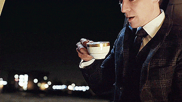 tom hiddleston tea GIF