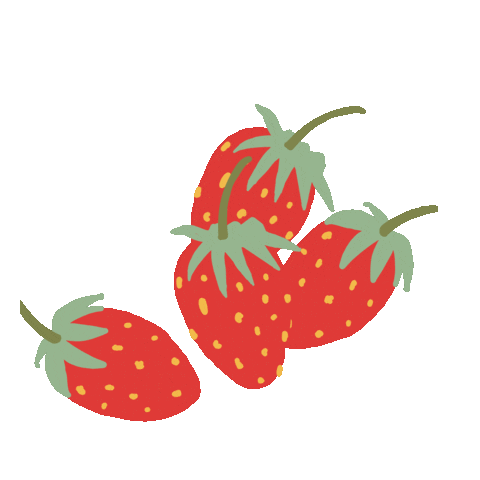 Strawberry Eating Sticker