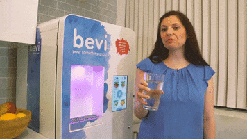 bevi smart water cooler strawberry lemongrass GIF by Bevi