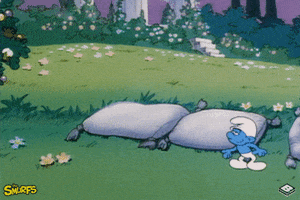 tired the smurfs GIF by Boomerang Official